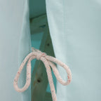 Detail der Fundertable Stoffverbindung in Mint mit Kordelverschluss