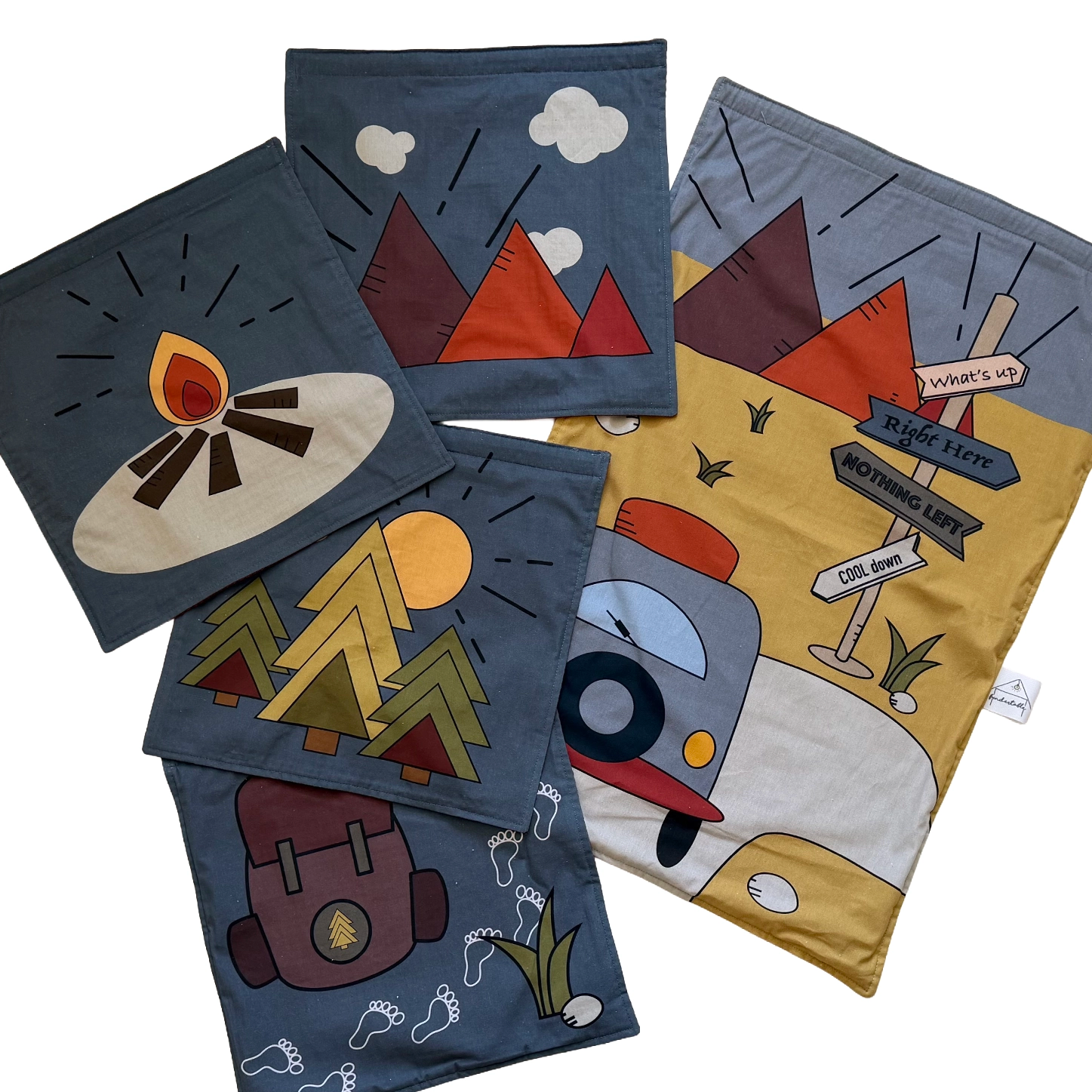 Austauschbares Fenster-Set „Camp: Globetrotter“ für Fundertable – verschiedene Motive für immer neue Spielwelten