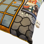 Fundertable Kissen mit Stadtmotiv – weicher Stoff, langlebige Verarbeitung und kreatives Design für fantasievolles Spielen