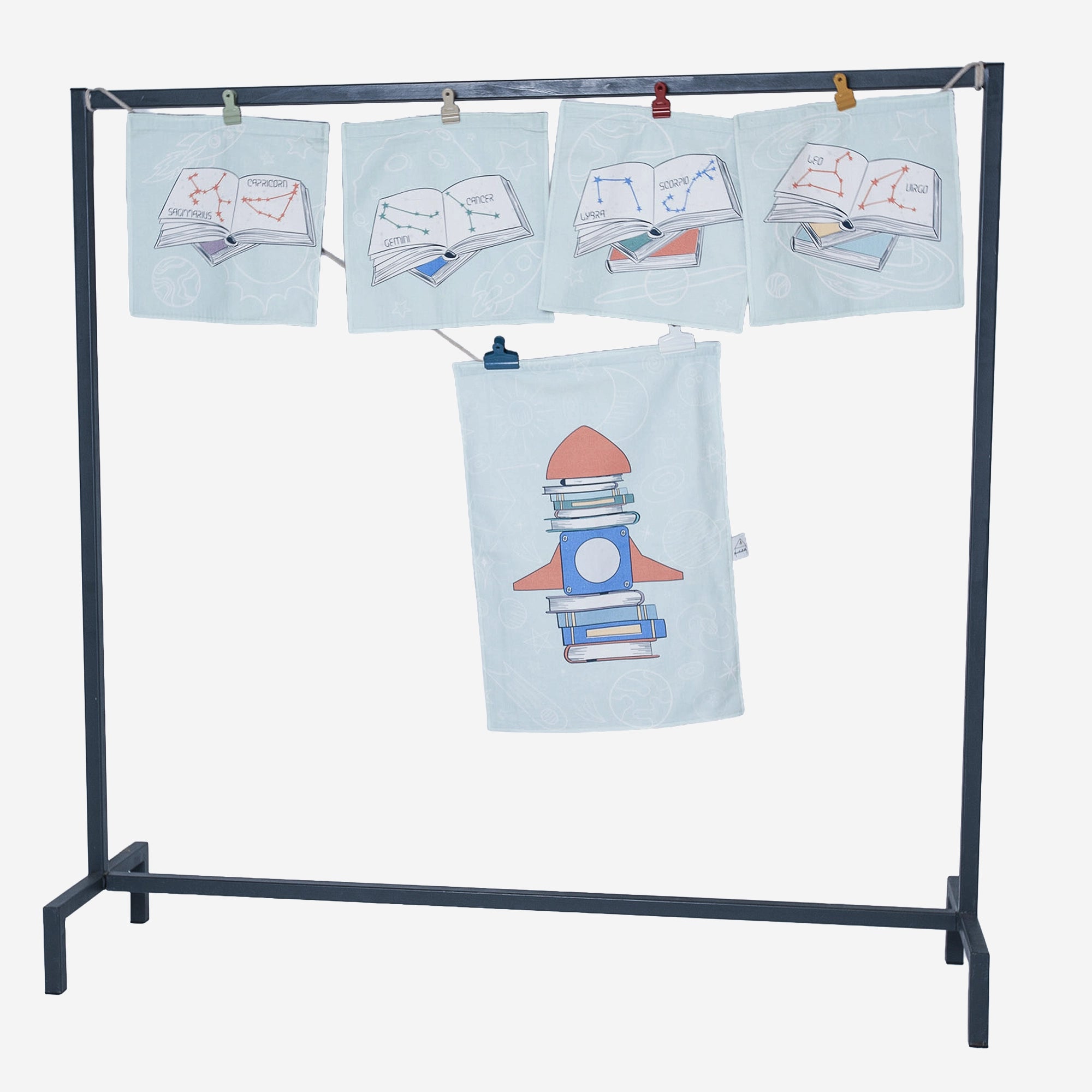 Fundertable Set „Space & Stories“ – mit Sternbildern und Raketenmotiv