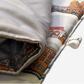 Fundertable play mat detail with illustrated city pattern and soft padded edge